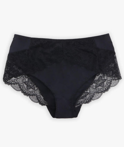 Ava & Audrey Florence Lace & Micro Full Brief - Black