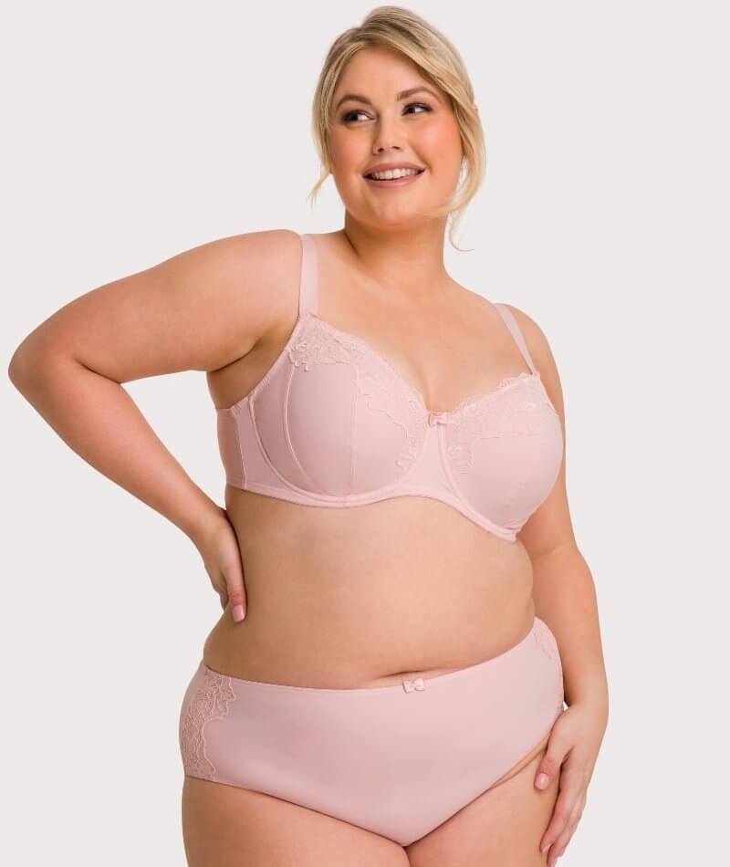 Ava & Audrey Jacqueline Full Cup Underwired Bra 2 Pack - Black/Blush Bras 