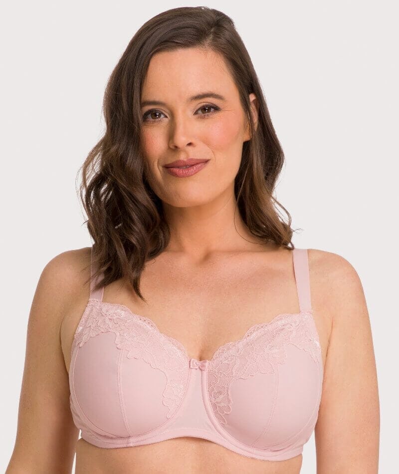 Ava & Audrey Jacqueline Full Cup Underwired Bra 2 Pack - Black/Blush Bras 