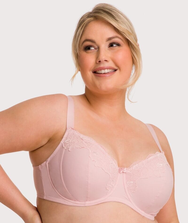 Ava & Audrey Jacqueline Full Cup Underwired Bra 2 Pack - Black/Blush Bras 