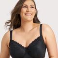 Ava & Audrey Jacqueline Minimiser Full Cup Underwire Bra - Black