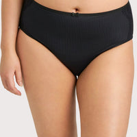 Ava & Audrey Jacqueline Smoothing Full Brief with Lace - Black