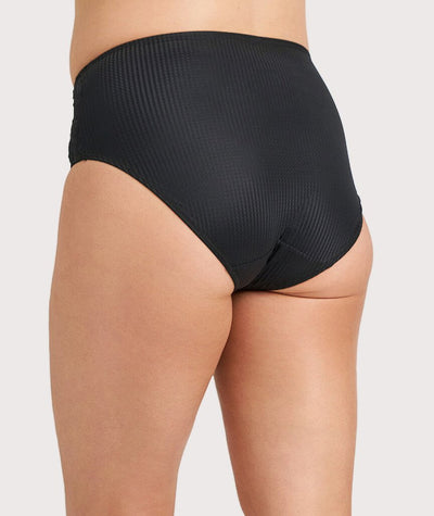 Ava & Audrey Jacqueline Smoothing Full Brief with Lace - Black