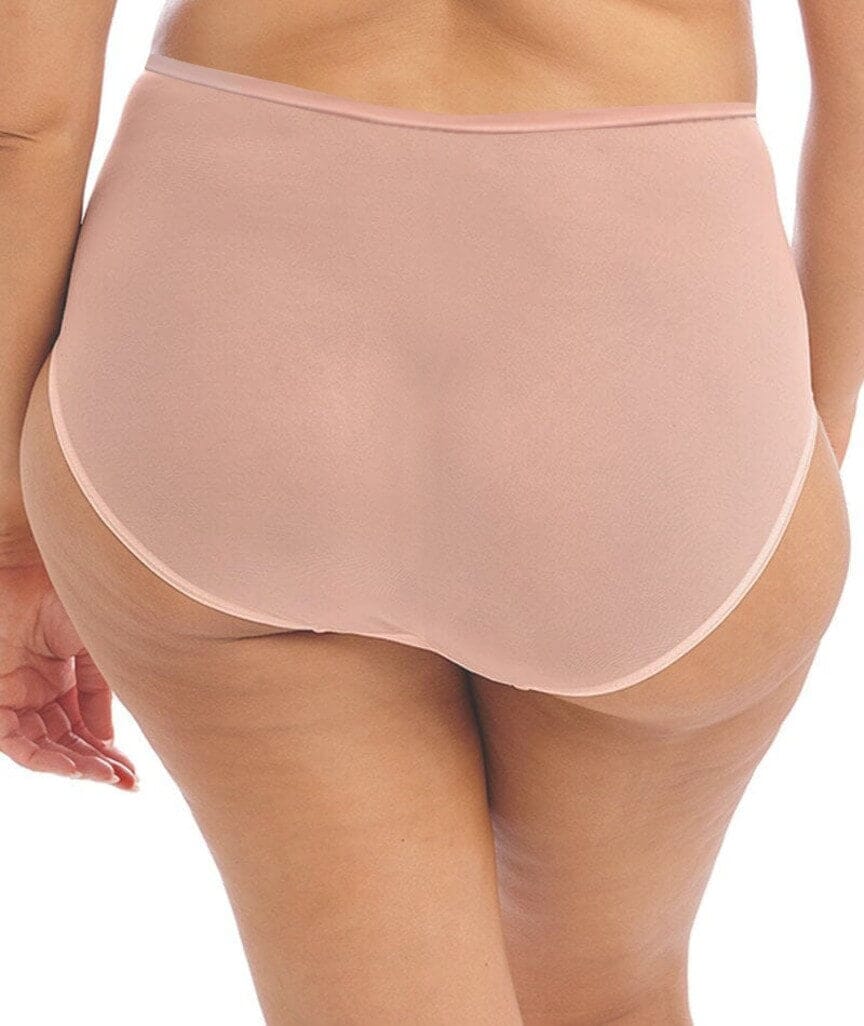 Ava & Audrey Lillian Embroidered Mesh Full Brief - Champagne Knickers