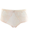 Ava & Audrey Lillian Embroidered Mesh Full Brief - Champagne Knickers