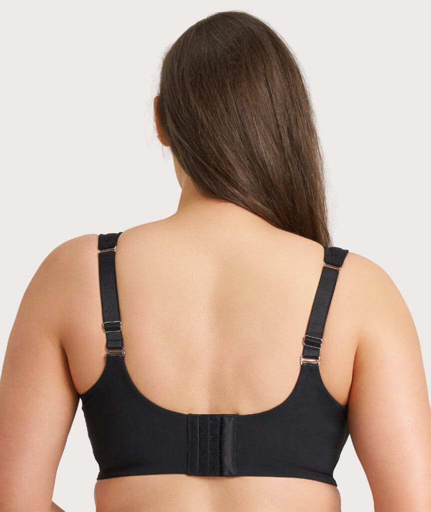 Ava & Audrey Millie Jacquard Mesh T-Shirt Underwire Bra - Black