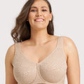 Ava & Audrey Millie Jacquard Mesh T-Shirt Underwire Bra - Nude
