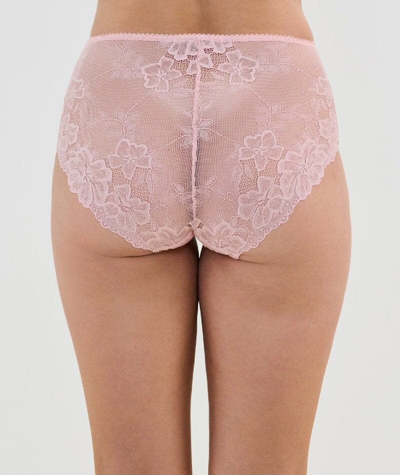 Bendon All Lacey Full Brief - Silver Pink Knickers