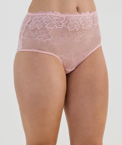 Bendon All Lacey Full Brief - Silver Pink Knickers