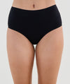 Bendon Cotton and Lace Full Brief - Black Knickers