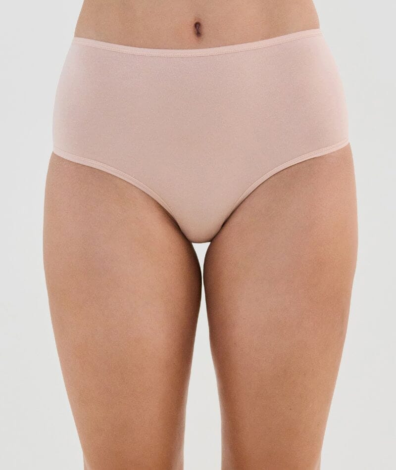 Bendon Cotton and Lace Full Brief - Latte Knickers