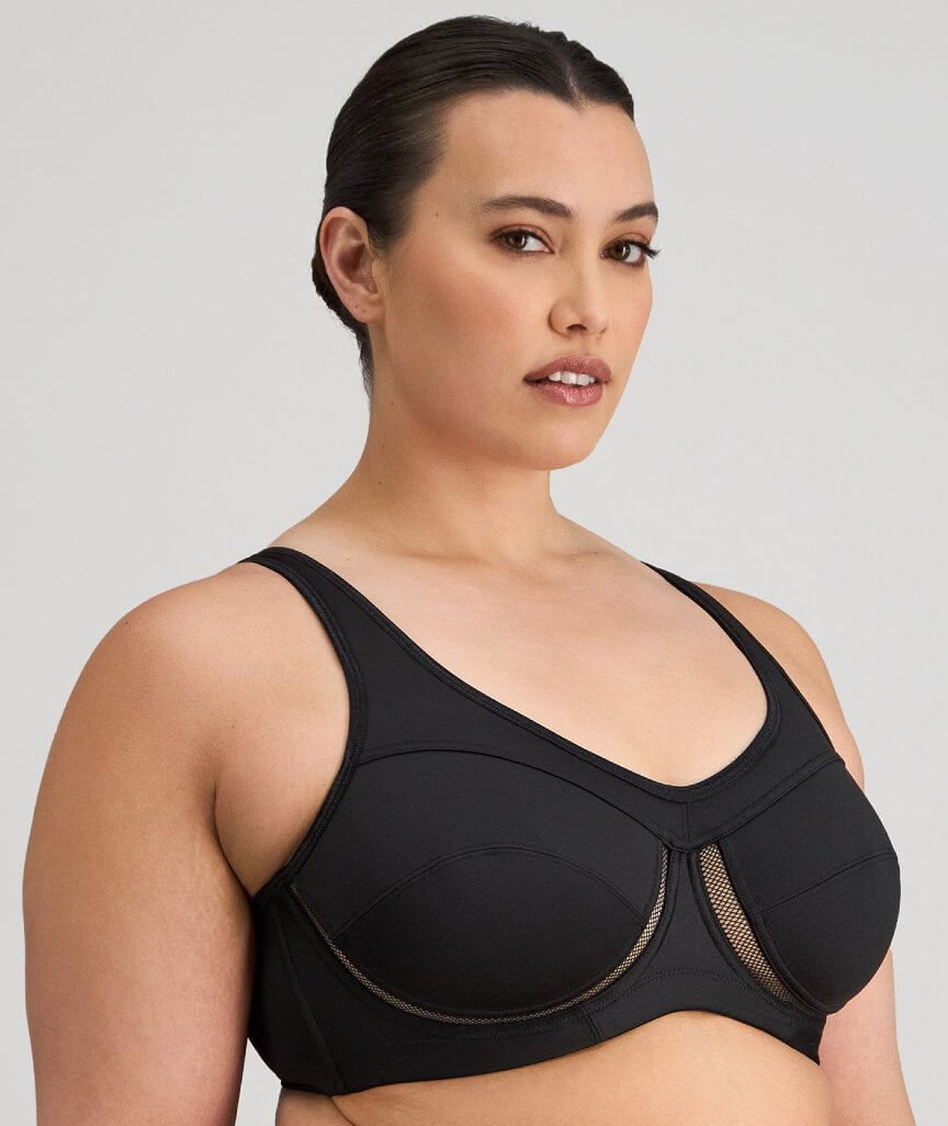 Bendon First Generation Underwire Sports Bra - Black
