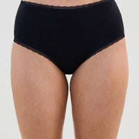 Bendon Stretch Cotton Full Brief - Black