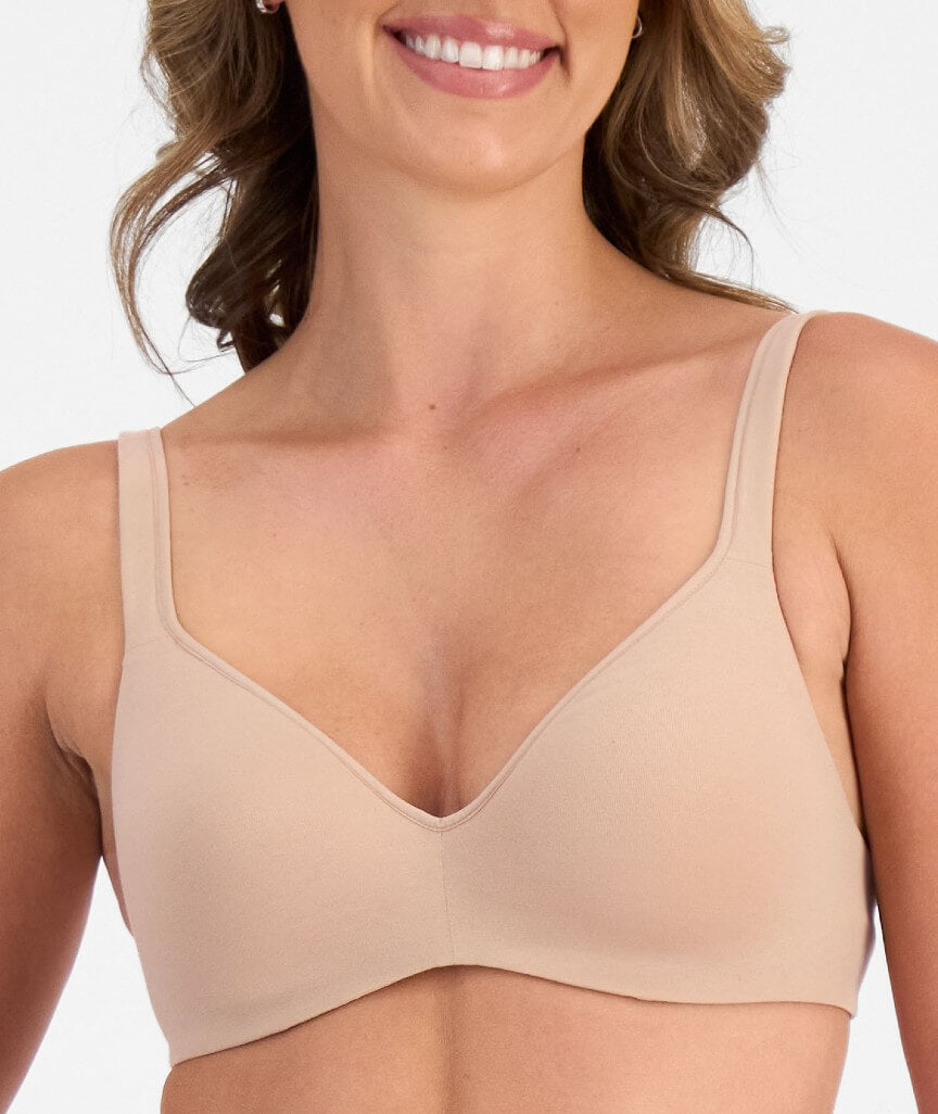 Berlei Barely There Breathe Cotton T-Shirt Bra - Nude