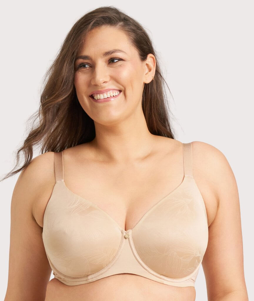 Berlei Lift and Shape Non-Padded Underwire Bra - Contemporary Floral Nude