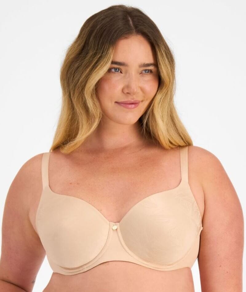 Berlei Lift and Shape T-Shirt Underwire Bra - Contemporary Floral Nude Bras 