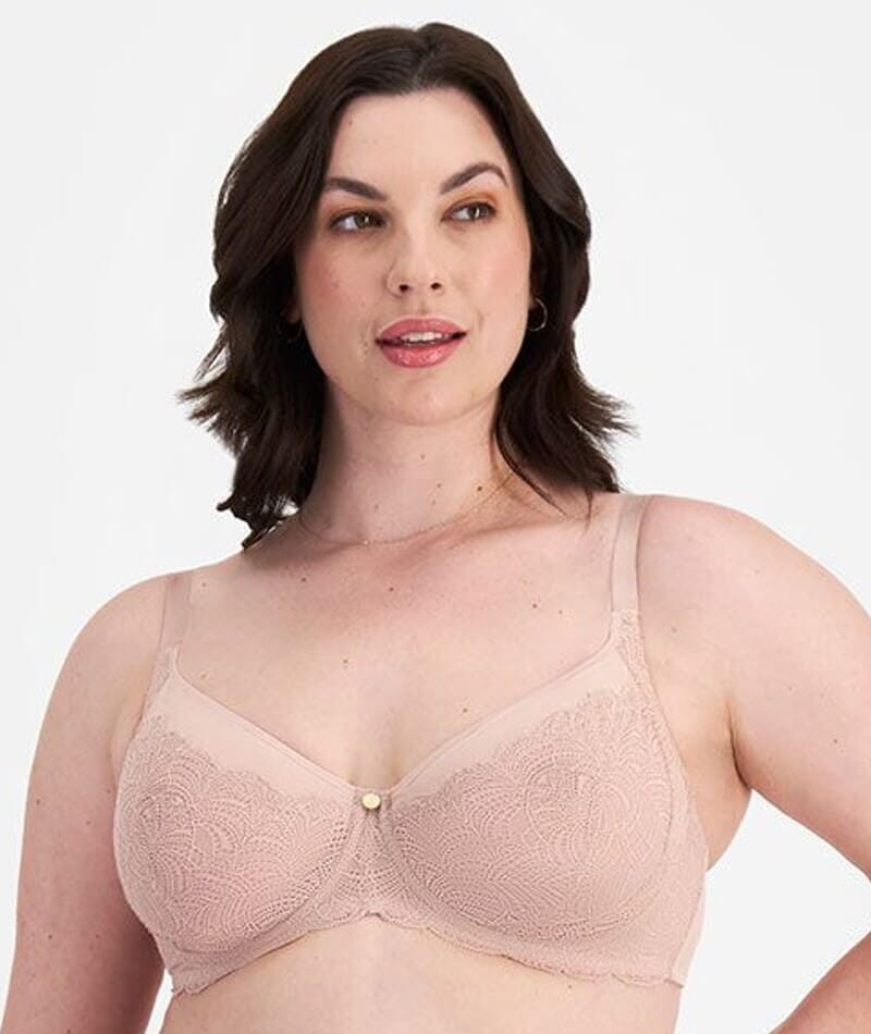 Berlei Lift & Shape Minimiser Bra - Nude Lace Bras