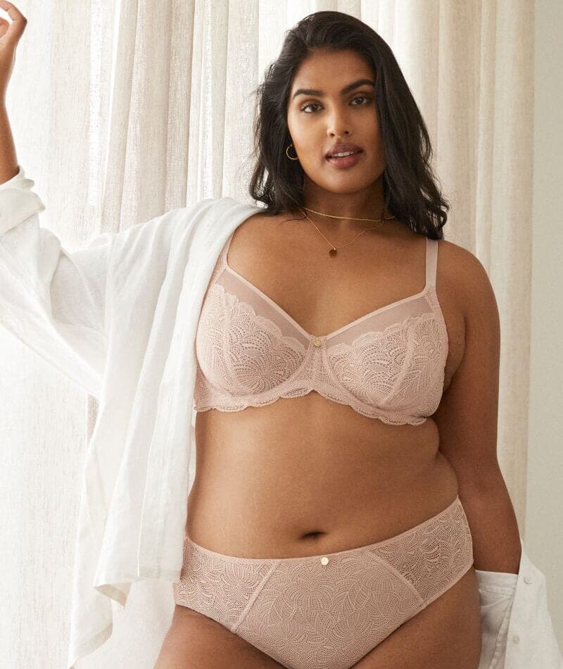 Berlei Lift & Shape Minimiser Bra - Nude Lace Bras