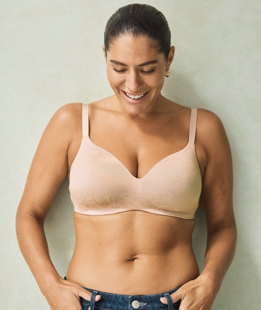 Berlei Lift & Shape Wire-Free Bra - Contemporary Nude Floral Bras 