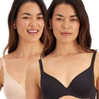 Berlei New Barely There Contour Bra 2 Pack - Black/Skin