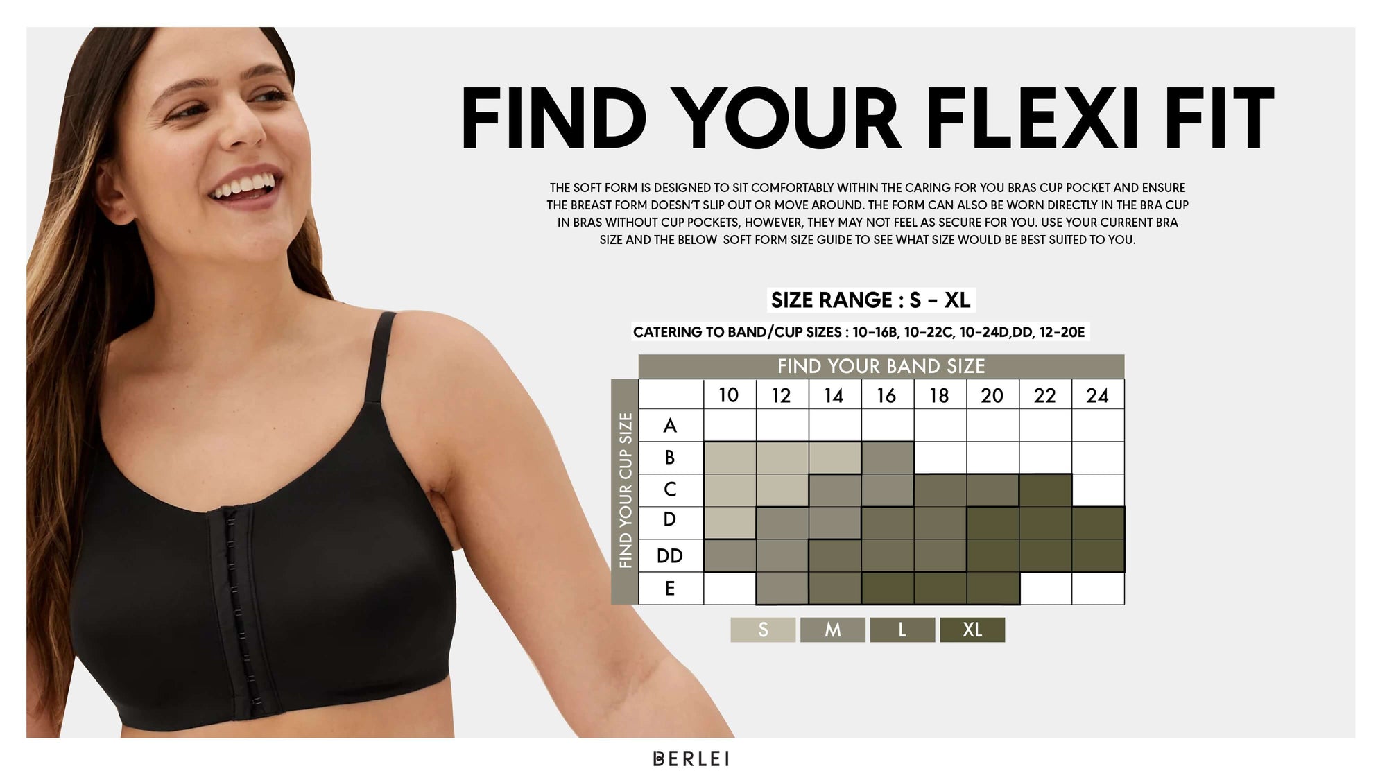 Berlei Post Surgery Soft Form Bra Insert - Nude Bra Accessories