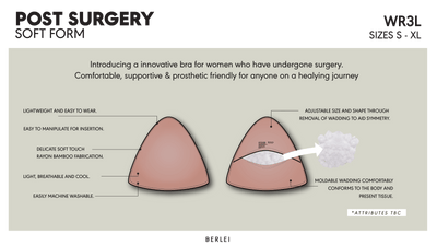Berlei Post Surgery Soft Form Bra Insert - Nude Bra Accessories