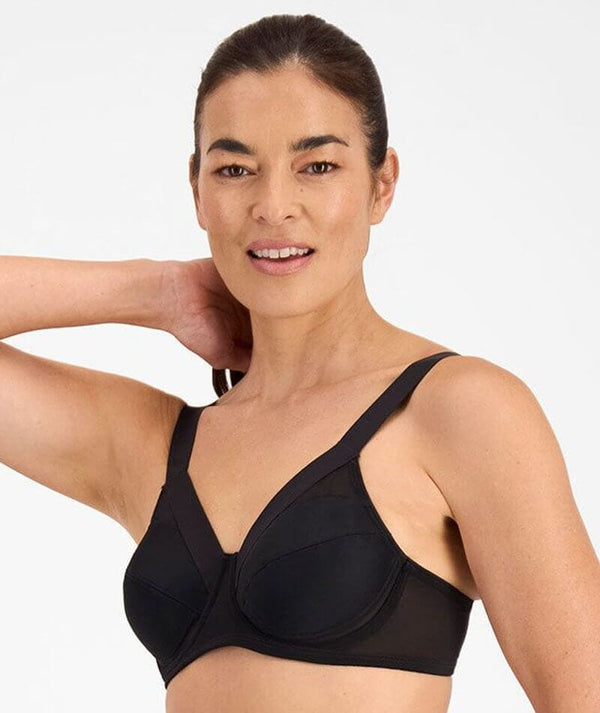 Berlei Shift Non-Padded Sports Bra - Black, 32DD YWJX-BLK Plus Size