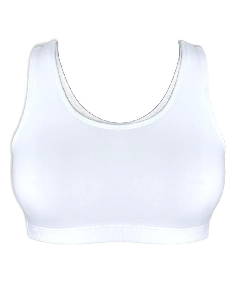 Bestform Tank Style Sports Bra 3 Pack - White/Heather Grey/Black Bras 