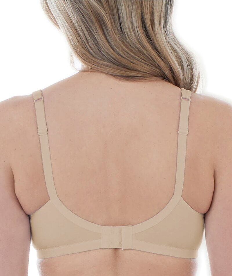 Bestform Unlined Cotton Stretch T-Shirt Bra with Underwire 2 Pack - Sand/White Bras 
