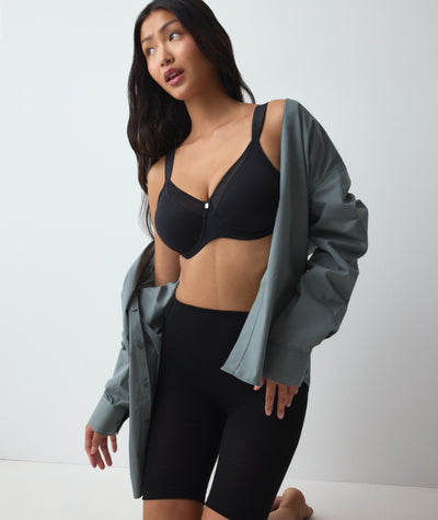 Triumph True Shape Sensation Minimiser Underwire Bra  - Black