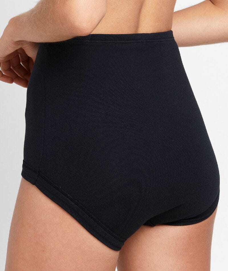 Bonds Cottontails Full Brief With Lycra 2 Pack - Black