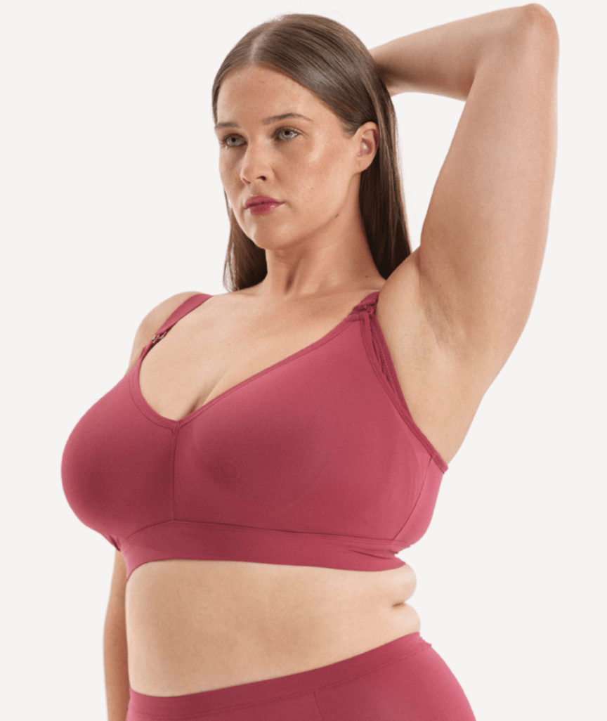 Nala Maternity Comfort Wirefree Bralette - Burnt Fig