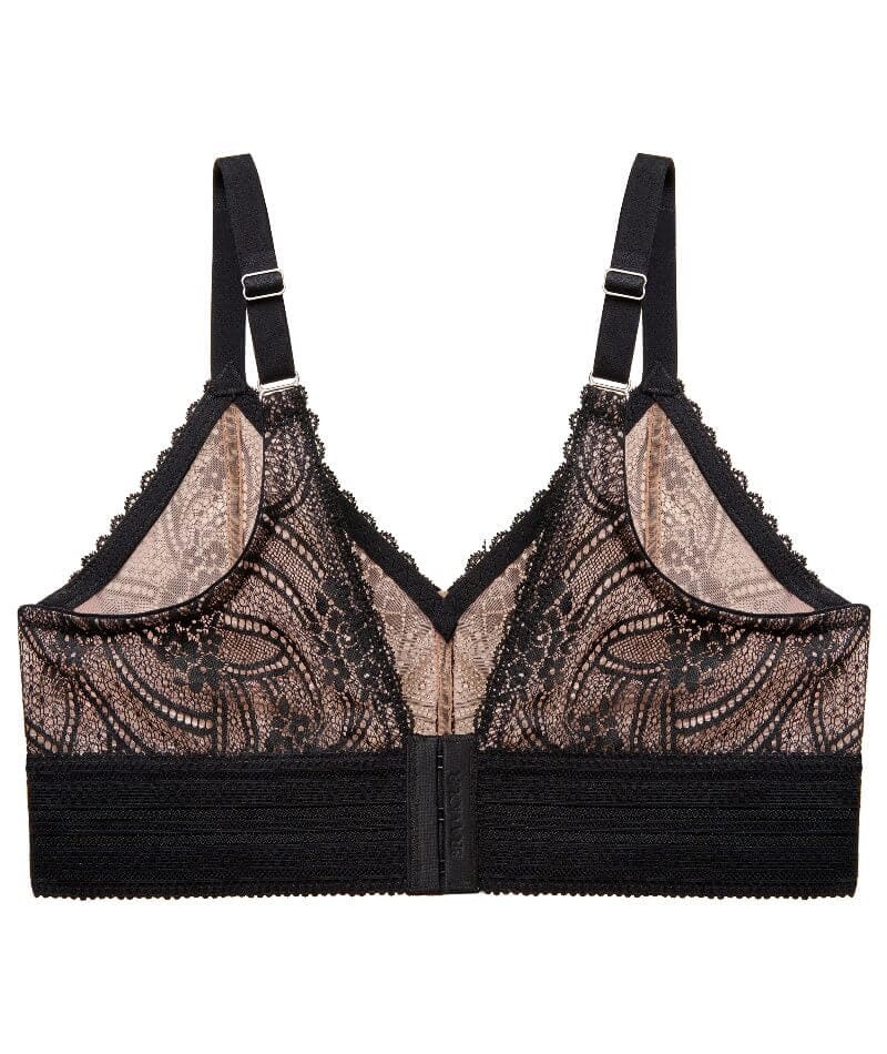 Glamorise Bramour Gramercy Luxe Lace Wire-free Bralette - Black Bras