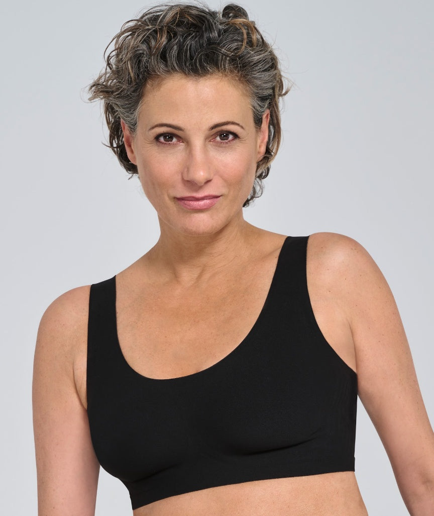 Amoena Linda Wire-Free Bra - Black