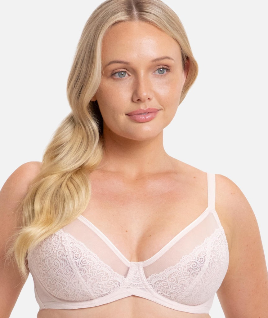 Triumph Sheer Minimizer Bra - Nude Pink