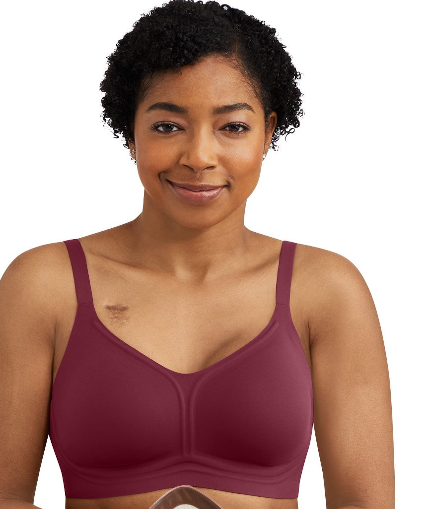 Amoena Wave Pure Non-Wired Bra - Ruby