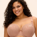 Elomi Lucie Underwire Stretch Plunge Bra - Mocha