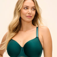Fantasie Rebecca Essentials Moulded Spacer Underwired Bra - Forest Green