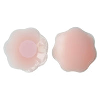 Curvy Flower Silicone Nipple Covers - Skin
