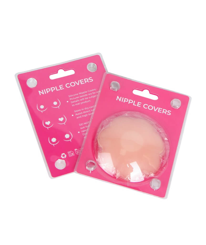 Curvy Flower Silicone Nipple Covers - Skin