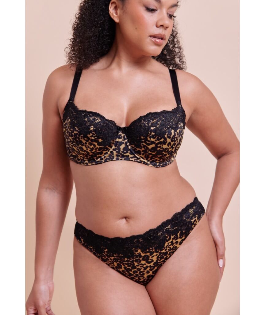 Curvy Kate Boost Lace Balcony Bra - Leopard Print