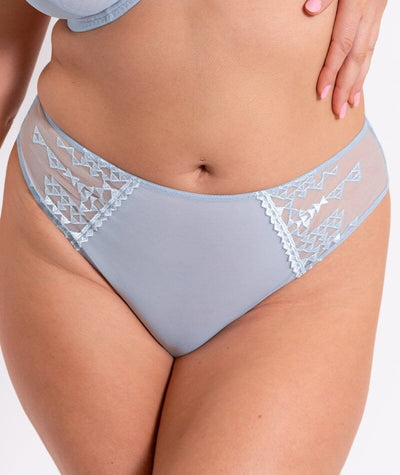 Curvy Kate Centre Stage Deep Thong - Icy Blue Knickers