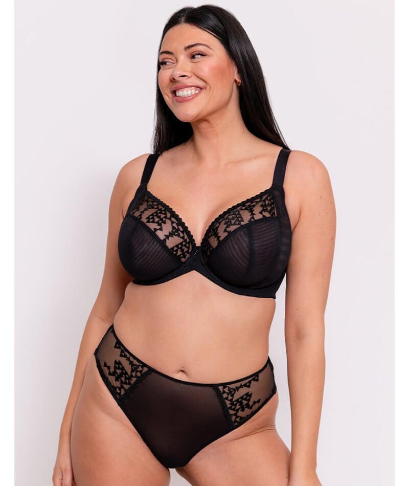 Curvy Kate Centre Stage Full Plunge Bra - Black Bras