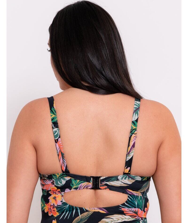 Curvy Kate Cuba Libre Padded Plunge Swimsuit - Print Mix Swim
