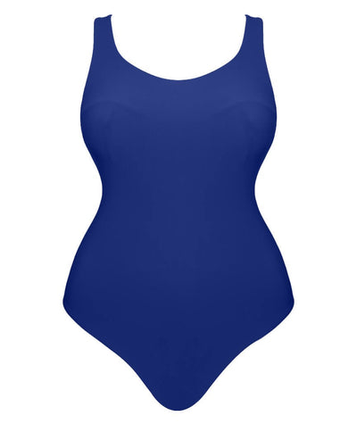 Curvy Kate Deep Dive Non-Wired Swimsuit - Cobalt Blue