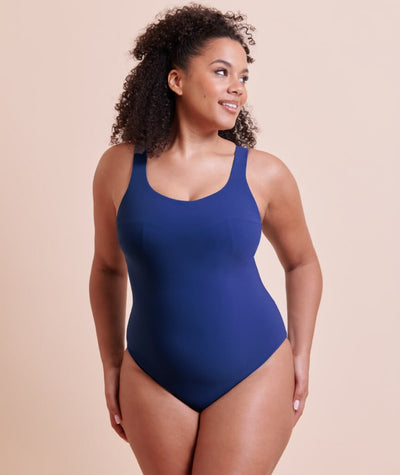 Curvy Kate Deep Dive Non-Wired Swimsuit - Cobalt Blue