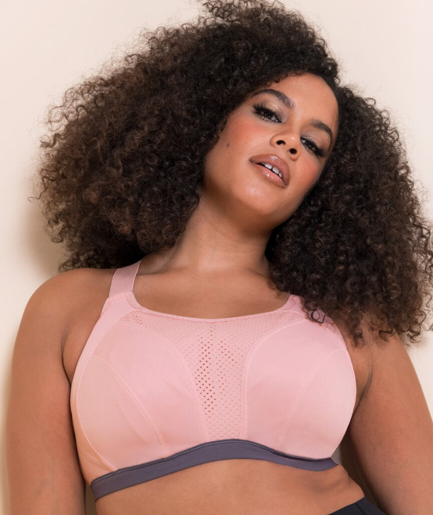 Curvy Kate Flare Full Plunge Side Support Multiway Bra - Rose Sparkle