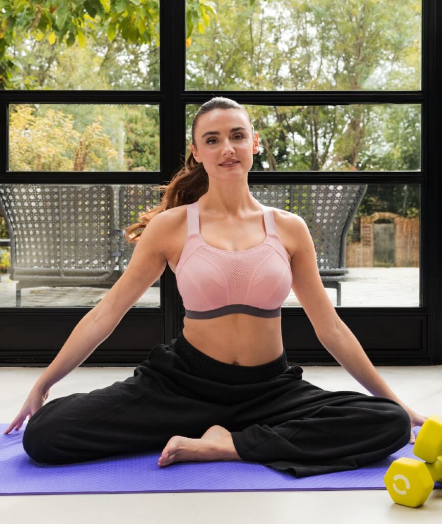 Curvy Kate Flare Full Plunge Side Support Multiway Bra - Rose Sparkle