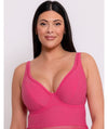 Curvy Kate First Class Plunge Swimsuit - Pink Swim