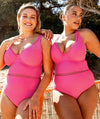 Curvy Kate First Class Plunge Swimsuit - Pink Swim